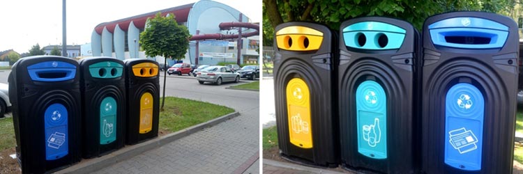Kosze na recykling Nexus® 360 w Łomiankach