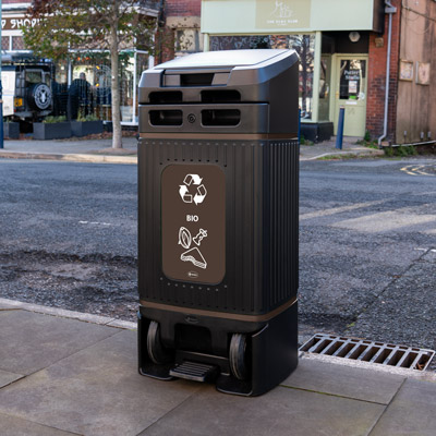 Glasdon Jubilee&trade; City 100 Kosz do recyklingu odpad&oacute;w BIO